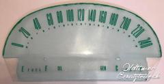 Tachoscheibe in km/h für Ford Thunderbird 1955 + 1956
