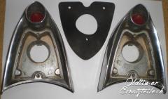 Chromendstücke bei Heckflügel (Rückfahrlampe) zu Thunderbird